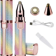 2-in-1 Rechargeable Facial & Eyebrow Hair Remover with LED Light