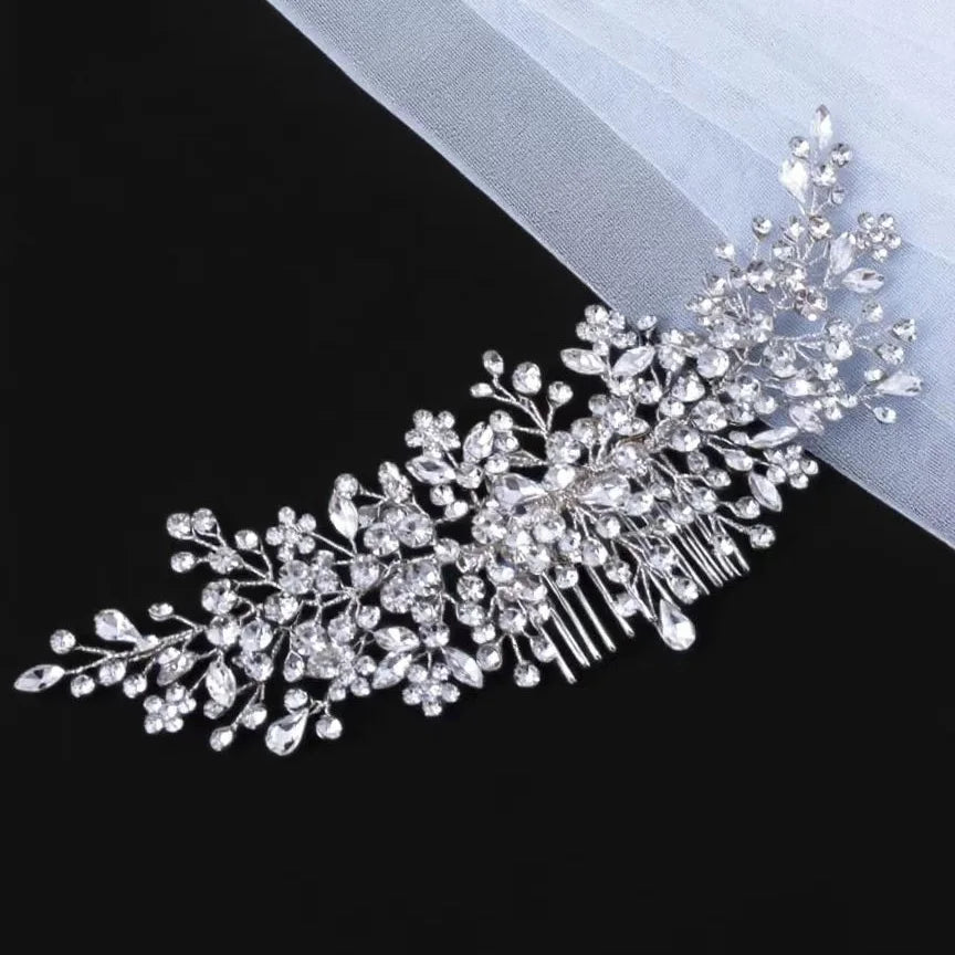 Crystal Rhinestone Bridal Tiara Headband – Elegant Hair Accessory