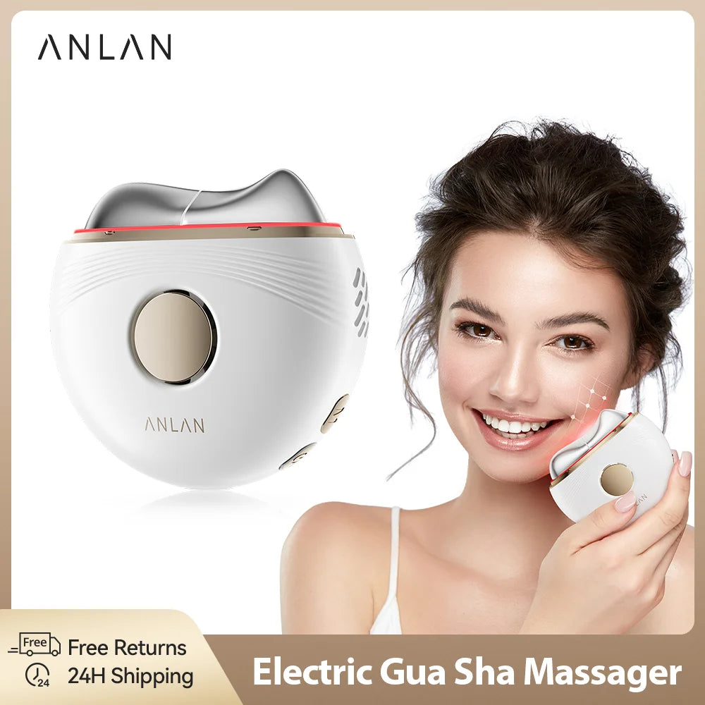 Electric Guasha EMS Massager – Face Lifting, Firming & Edema Relief