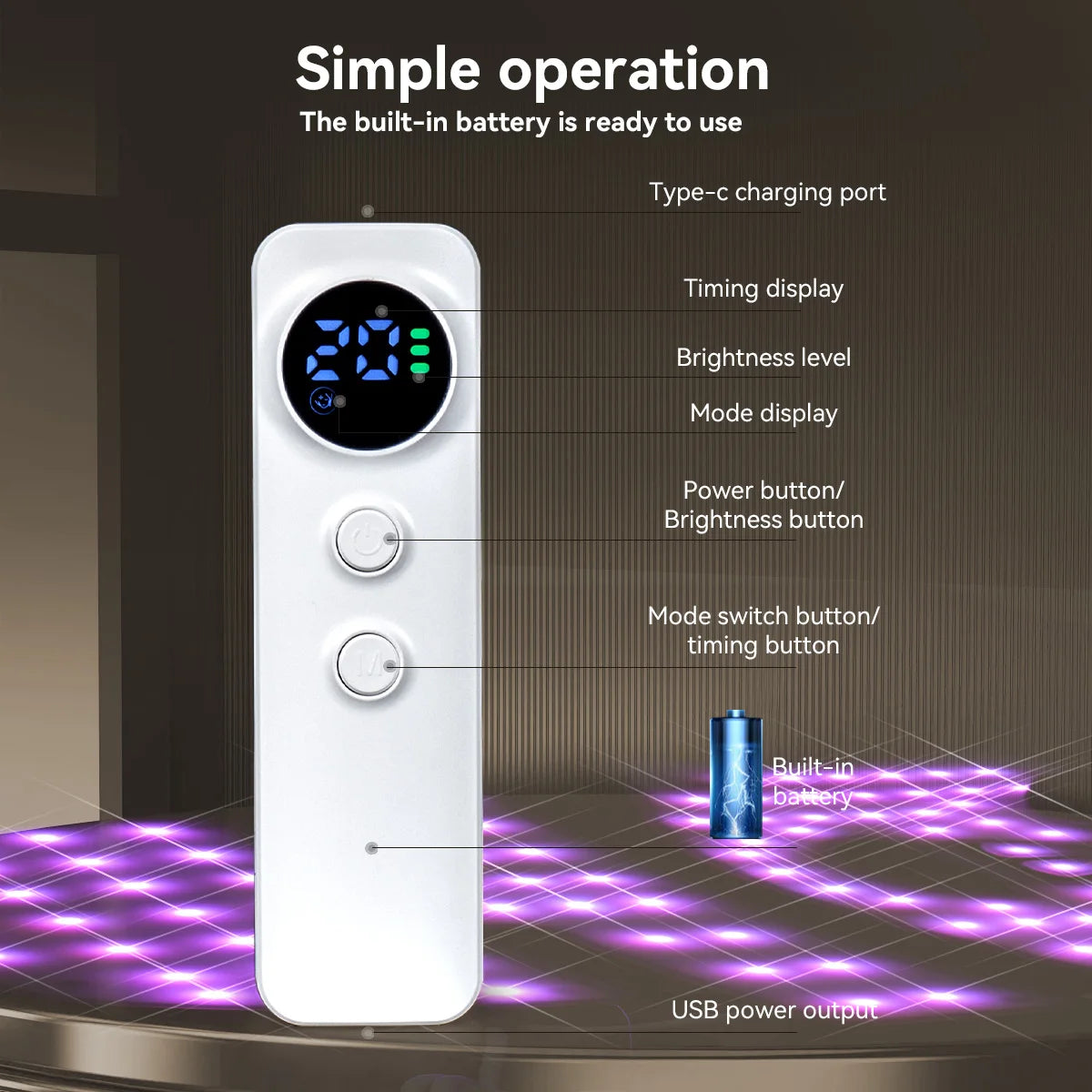 Near Infrared NIR LED Face and Neck Therapy Mask for Skin Rejuvenation