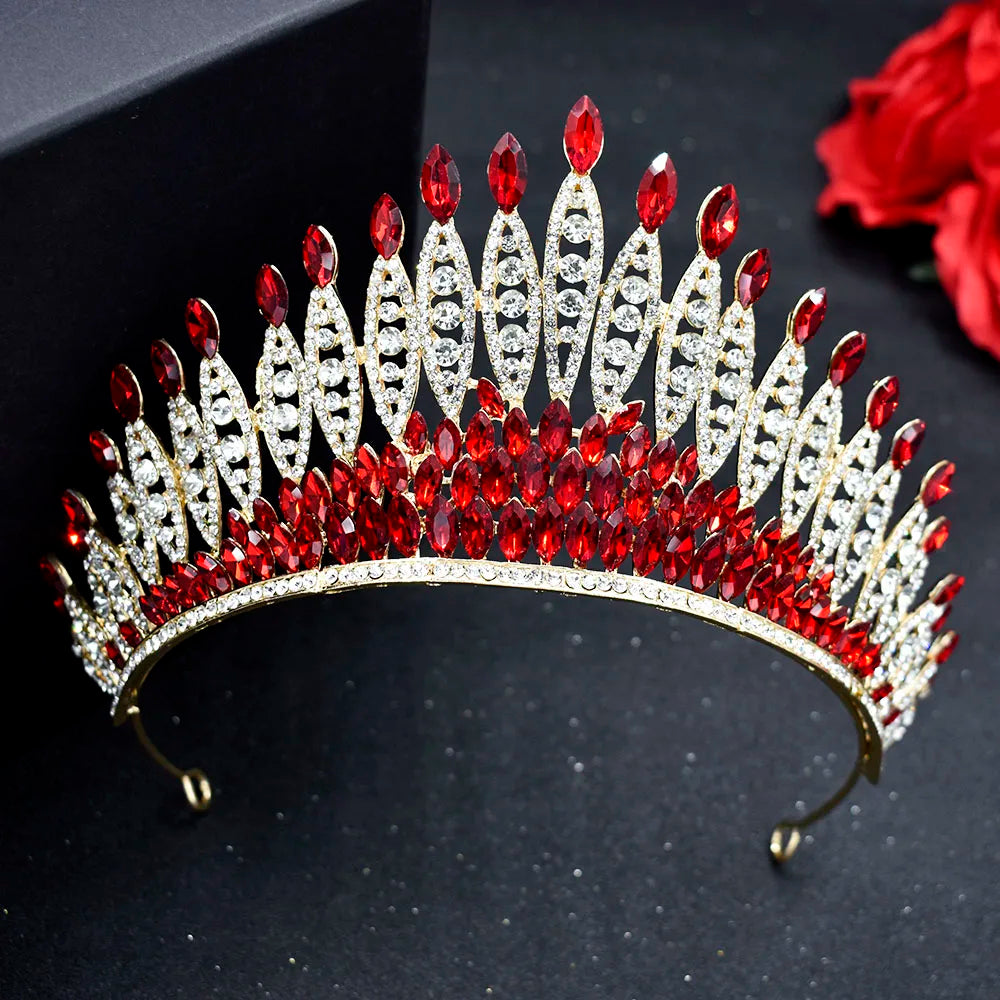 Zircon Wedding Crown Diadem Headband for Bride Princess Look
