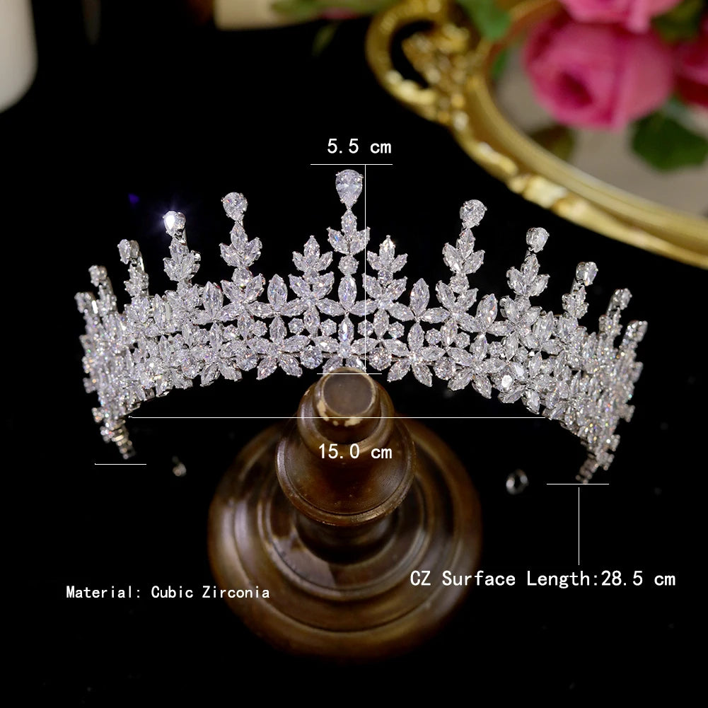 Silver Crystal Princess Tiara Headband – Bridal & Party Hair Accessory