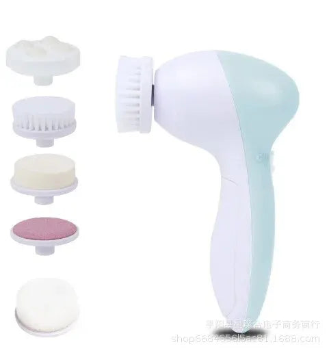 5-in-1 Facial Cleansing Brush & Massager – Deep Clean & Skin Care Tool