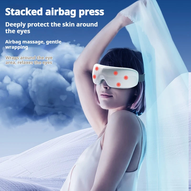 Germany Smart Heated Eye Massager with Multi Frequency Massage and Music