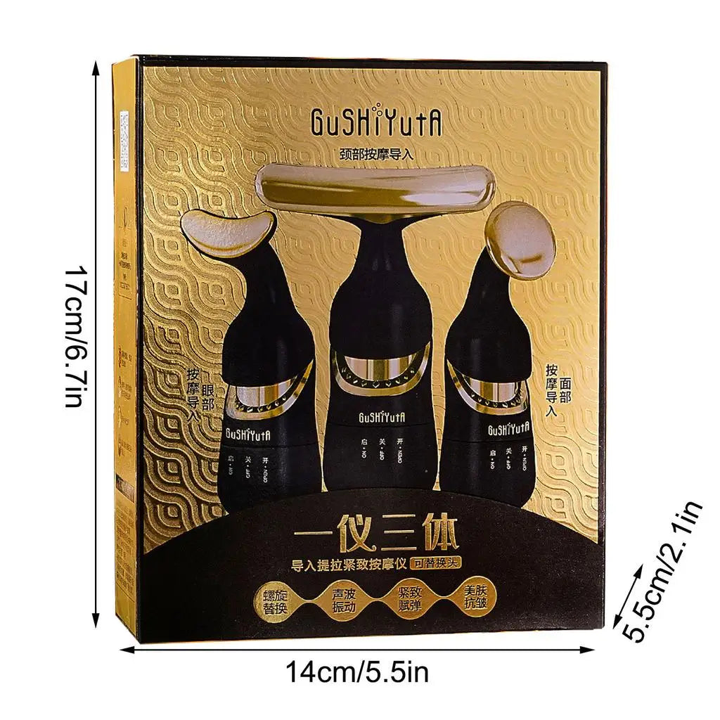 3-in-1 Face, Neck & Eye Massager – Lifting & Wrinkle Removal Device