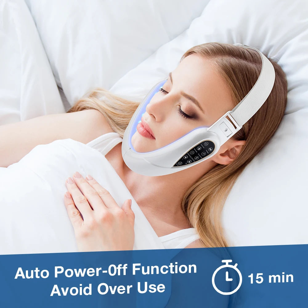 Rechargeable V Face Massager – LED Facial Beauty Device for Lifting & Toning