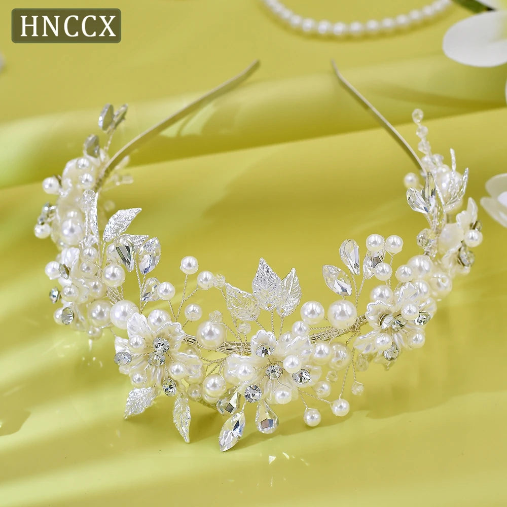 Silver Alloy Leaf Hair Accessory for Brides & Girls – Elegant Wedding Headpiece