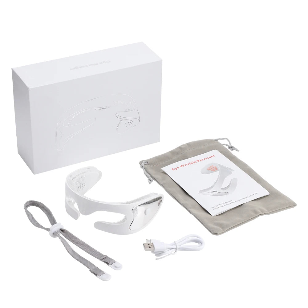 Vibrating LED Eye Mask with Red Light Therapy for Anti Aging Eye Care