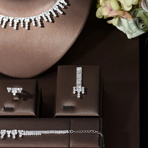 Sparkling CZ Jewelry Set for Brides