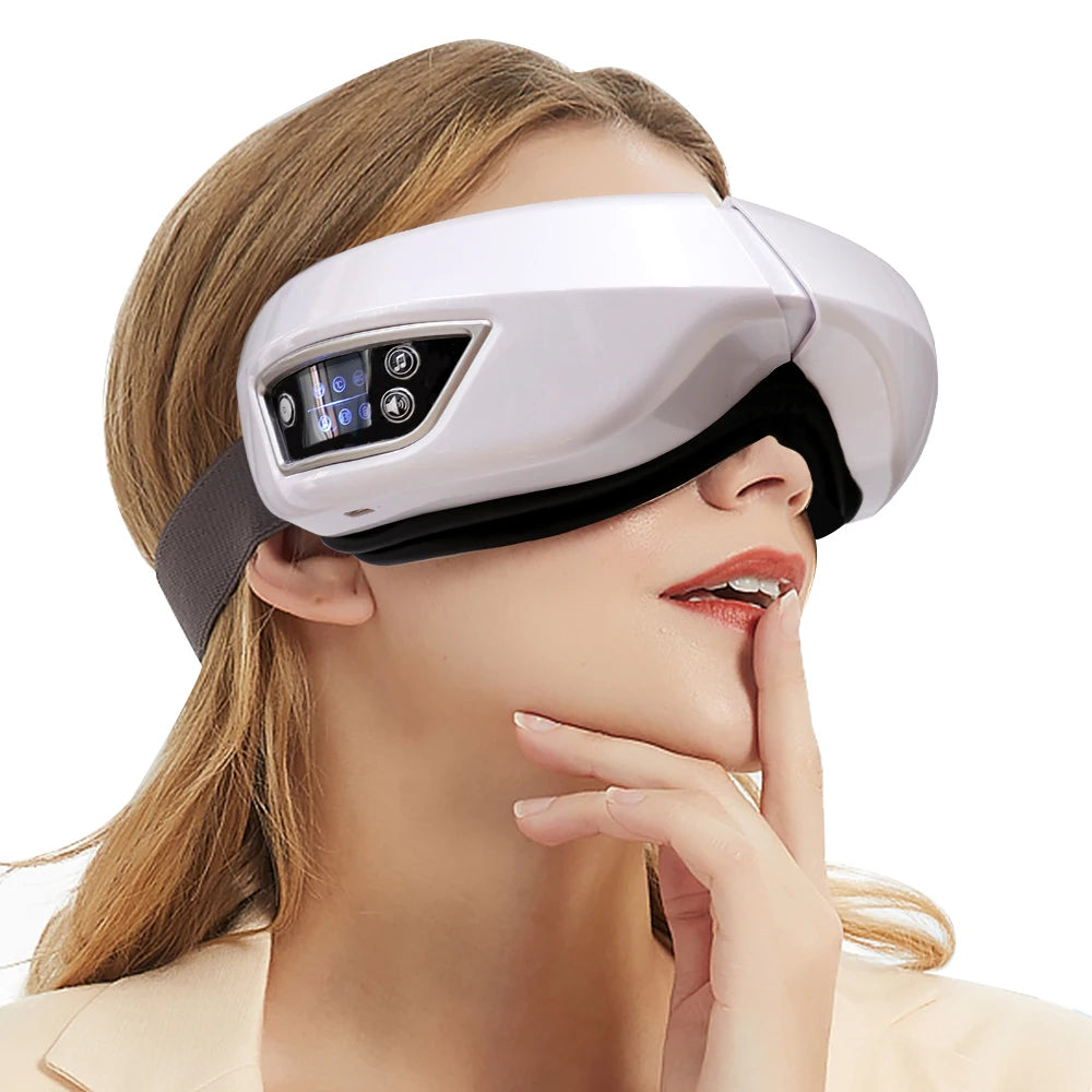Smart Foldable Eye Massager with Vibration Airbag and Bluetooth Music