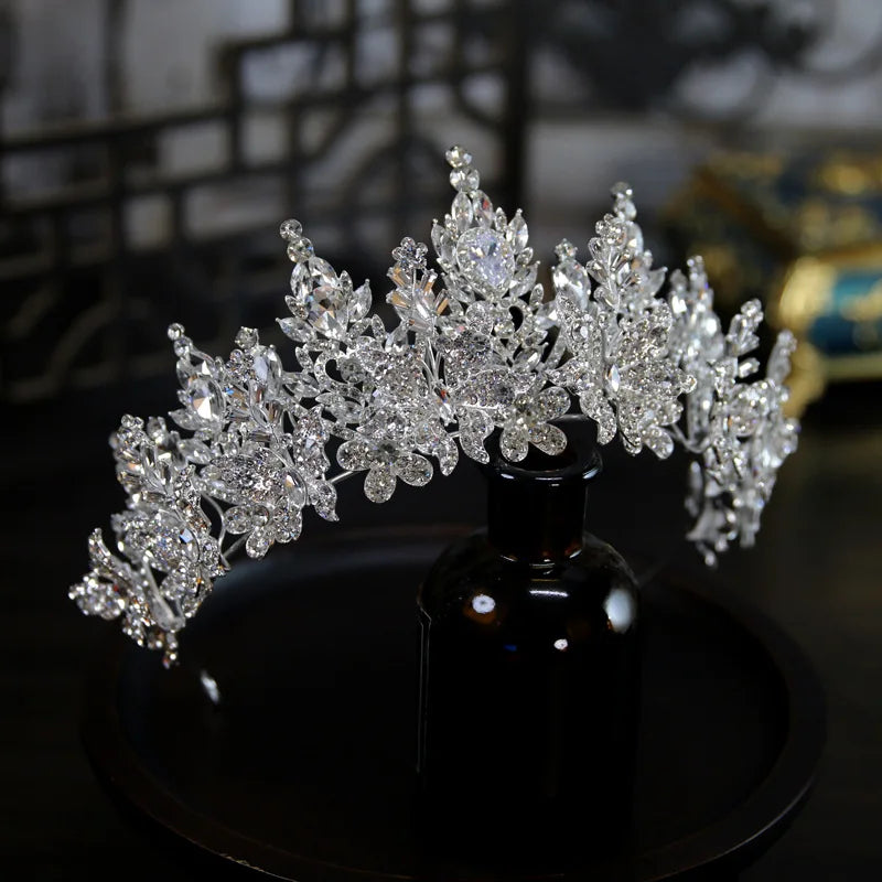 Bridal Rhinestone Tiara Crown Headband – Luxury Wedding Headdress