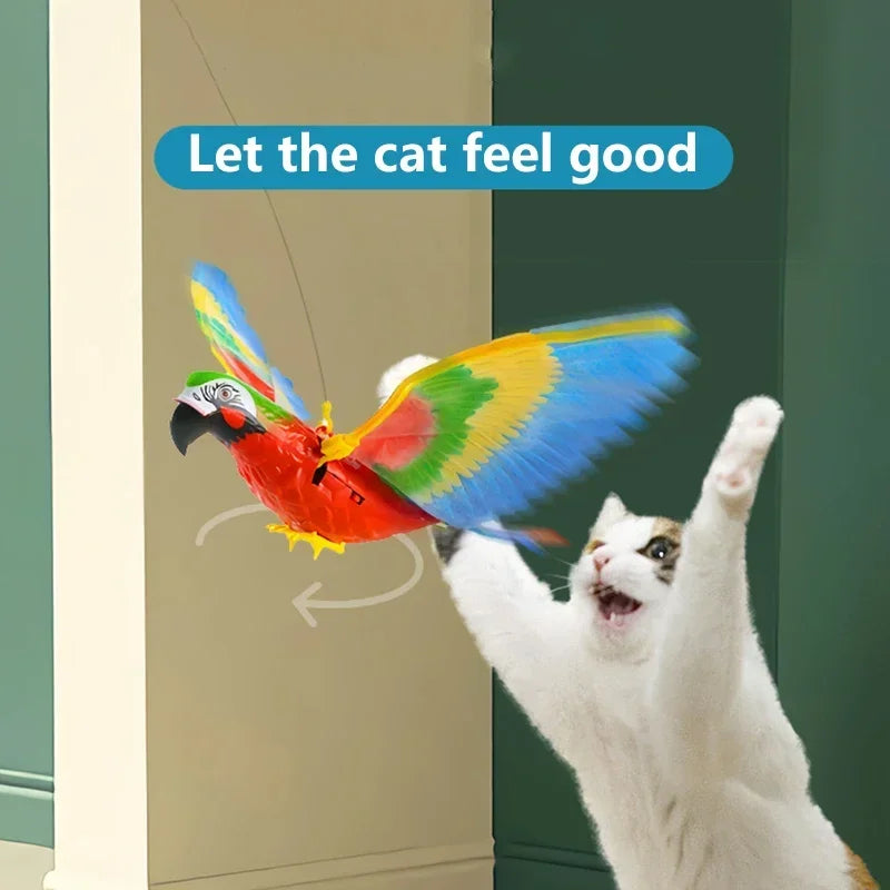 Simulation Bird Interactive Cat Toys Electric Hanging Eagle Flying Bird