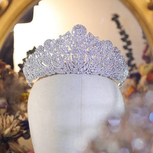Luxury Large Crowns Queen Diadem Bridal Tiaras