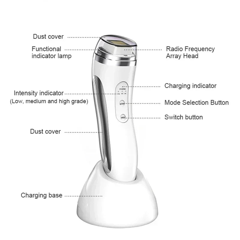 RF Face Lifting Device – Dot Matrix Beauty Massager for Wrinkle Removal & Skin Tightening