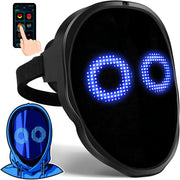 Smart Bluetooth LED Face Mask with App Control and Custom Light Effects