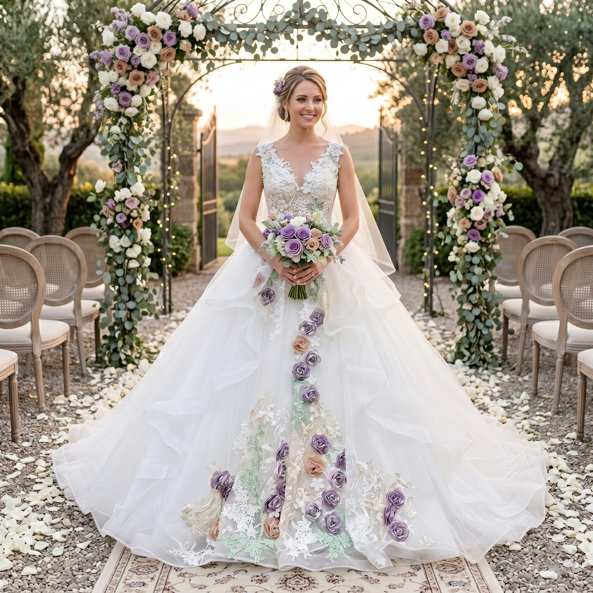Vintage Ball Gown Wedding Dress Off Shoulder Luxury Illusion Back Clas – Elsi John