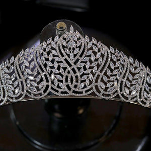 Classic Royal Zirconia Wedding Crown Tiara