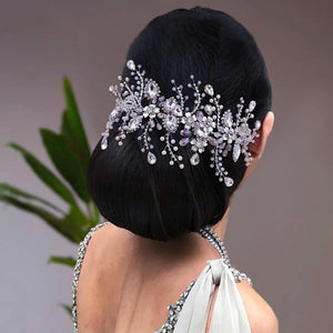 Wedding Headpiece Bride Hair Accessories Women Headband Rhinestone Queen Headwear