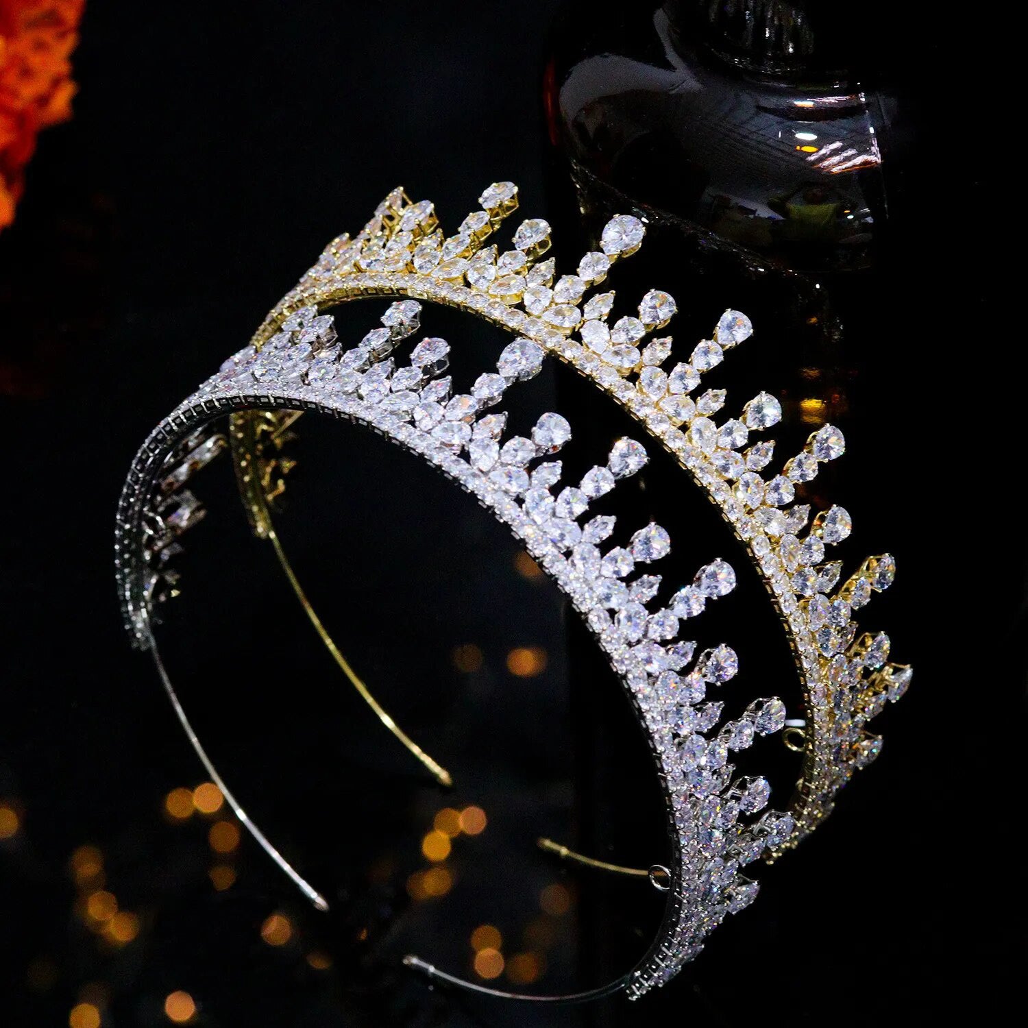 Cubic Zirconia Wedding Tiara and Crown