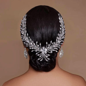 Sparkling Rhinestone Bridal Headband with Comb