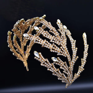 Baroque Crystal Tiara – Bridal Pageant Headpiece