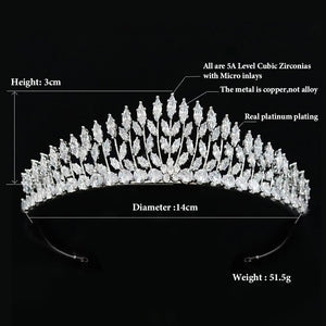 New Trendy Leaves Small Bridal Crown