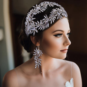 Rhinestone Bridal Headband - Wedding Hair Accessory