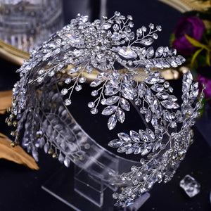 Bridal Rhinestone Hair Piece Wedding Dress Crystal Hair Accessories Elegant Woman Party Headband