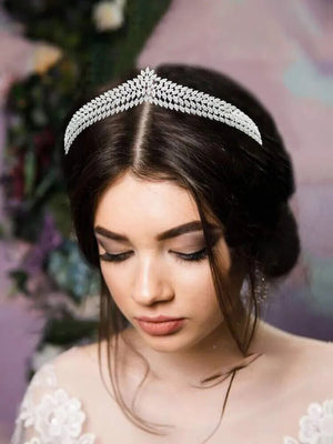 Wedding Bride Crowns Zircon Diadem Arab Tiaras