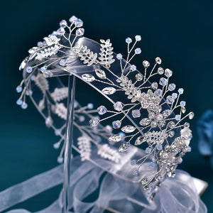 Alloy Leaf Bridal Headband for Elegant Wedding Hair