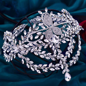 Elegant Bride Rhinestone Headband Wedding Crown Bridal Hair Accessories