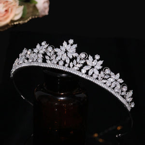 Flower Shape Bridal Tiara Crown