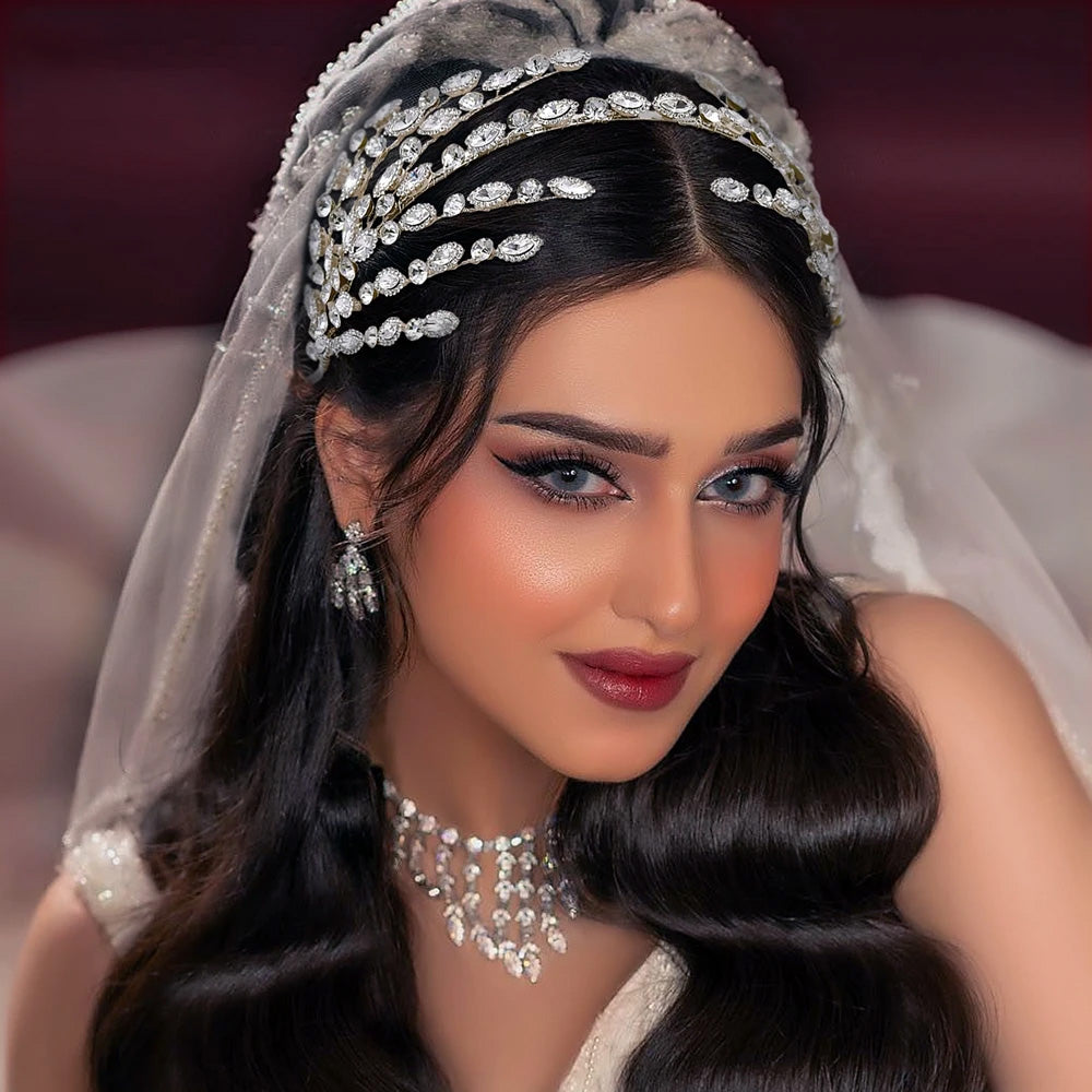 Wedding Hair Accessories Bridal Rhinestone Headwear Women Headpiece