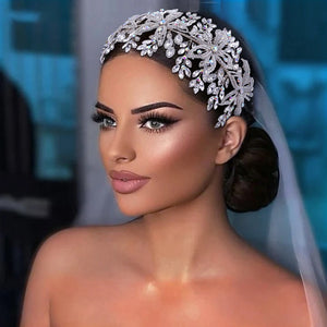 Gorgeous Bridal Tiara Wedding Headband Handmade Wedding Hair Jewelry