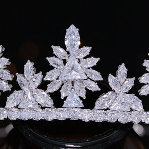 Princess Bridal Wedding Zirconia Tiara Crown