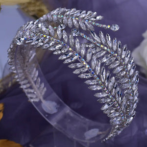 Rhinestone Hair Tiara Crown For Bride Women Wedding Hair Accessories