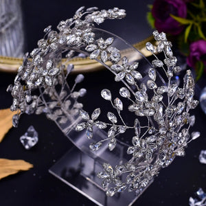 Rhinestone Bridal Wedding Headband Crystal Bridesmaid Headpiece