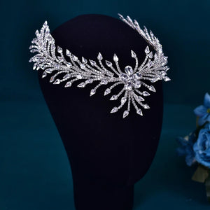 Sparkling Rhinestone Bridal Headband with Comb