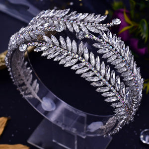 Rhinestone Hair Tiara Crown For Bride Women Wedding Hair Accessories