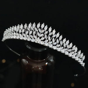 New Trendy Leaves Small Bridal Crown