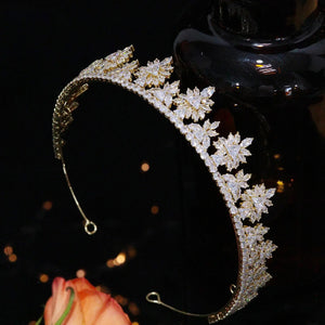 Princess Bridal Wedding Zirconia Tiara Crown