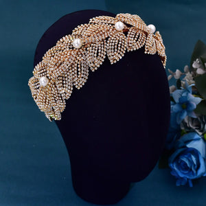 Wedding Headband  Tiara Hair Accessories Bridal Headdress Hair Ornament Pageant Headpiece