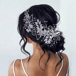 Handmade Rhinestone Bridal Headband for Women
