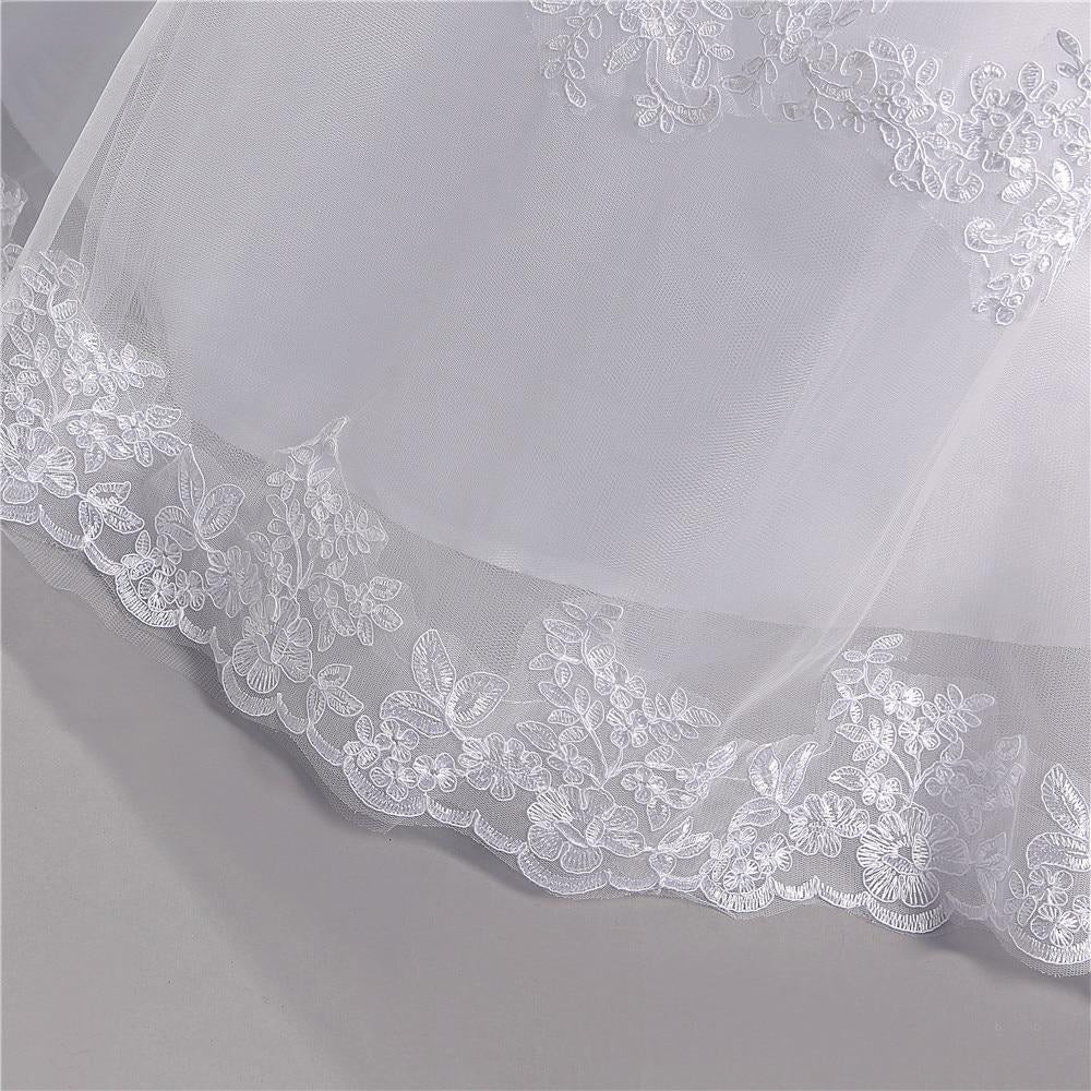 Sexy A-Line Lace Wedding Dress Romantic Backless Bridal Dress