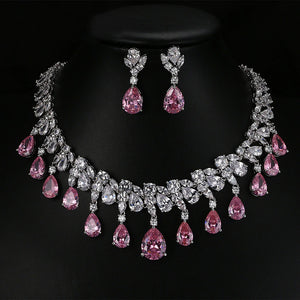 Pink Bridal Necklace