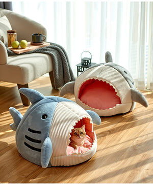 Fish Shape Cat Bed House