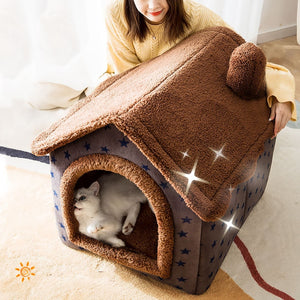Cat Bed Sleep House Warm Cave