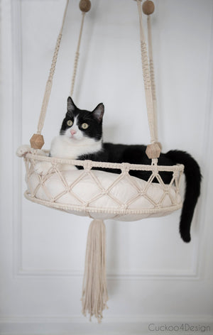Hammock Window Macrame Cat Swing Bed