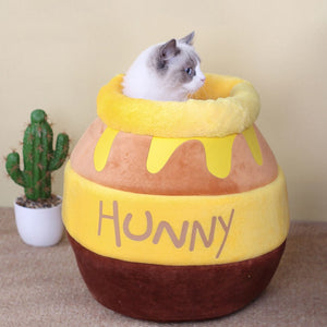 Honey Jar Shape Cat Bed House