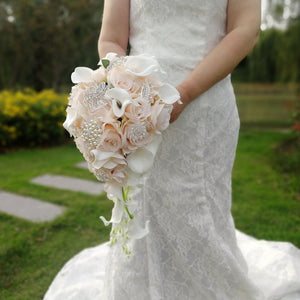 Waterfall Bridal Wedding Flowers